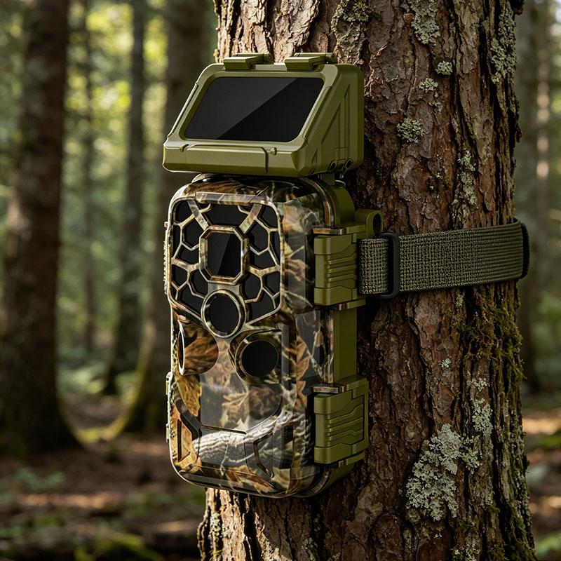 WILDGUARDER WG600 SOLAR TRAIL CAMERA 124 WILDGUARDER® WG600 - 4K Video 20MP Solar Trail Camera Solar Powered Game Cameras for Wildlife Hunting - Image 1