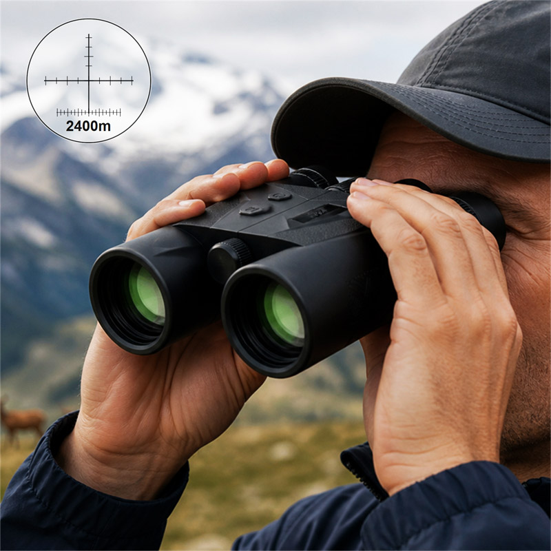 WILDGUARDER RB2400 10×42 2400m Rangefinder Binoculars — WILDGUARDER