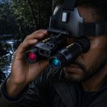 WILDGUARDER® WG9100 Pro 4K Naked-Eye 3D VR Night Vision Goggles with 350M Rangefinder Dual 1.4" Displays 8X Digital Zoom 400M Long-Range Night Vision for Hunting & Surveillance